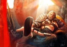 Diablo III Fan Art – Barbarian Axe Effect