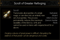 Патч10 вырезал Scrolls of Reforging и Companion