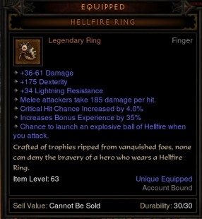 Salvage Hellfire Ring